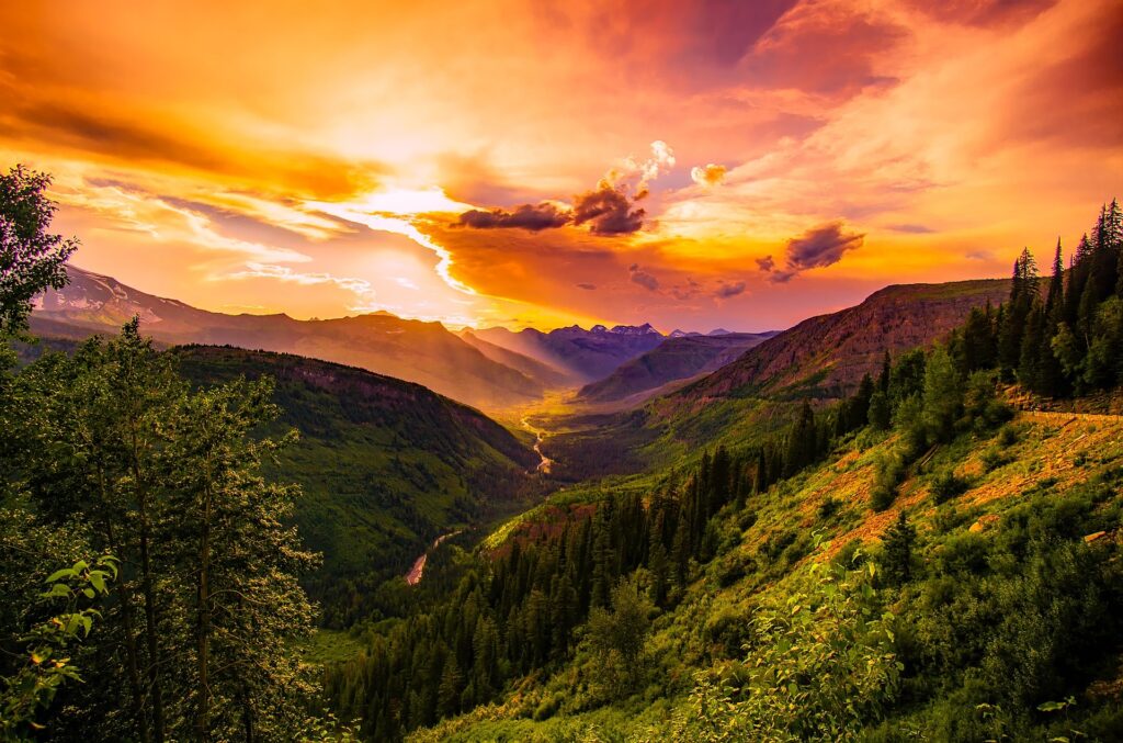 gorgeous montana sunset