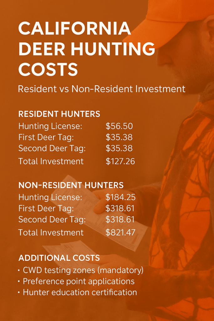 california deer season costs infographic