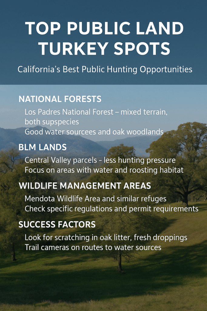 california turkey season where to hunt
