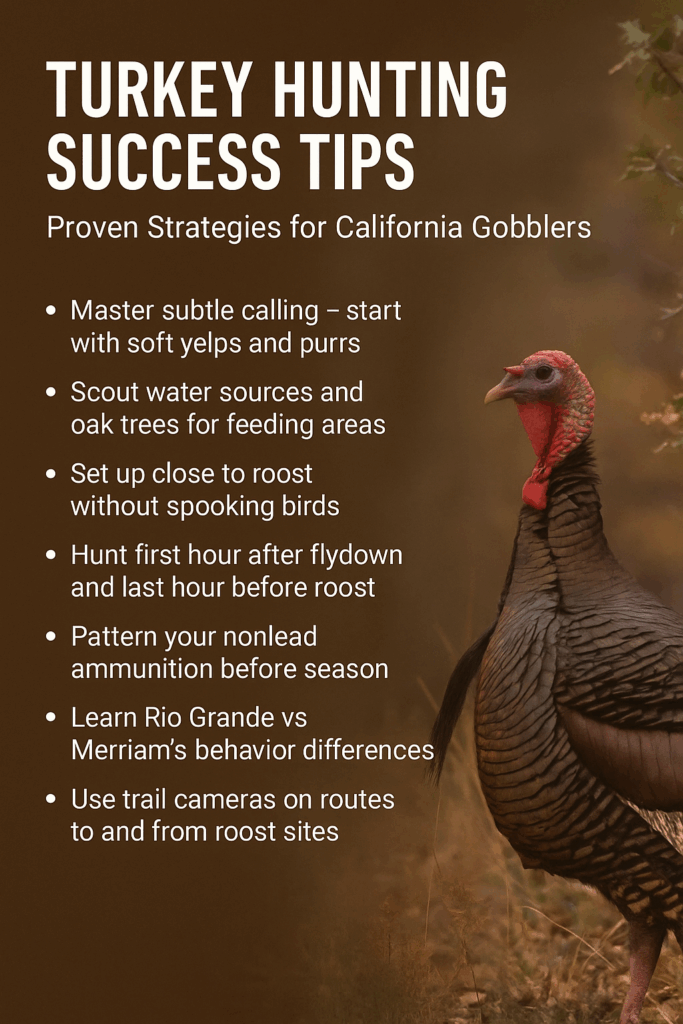 california turkey season tips