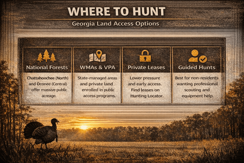 Georgia land access options
