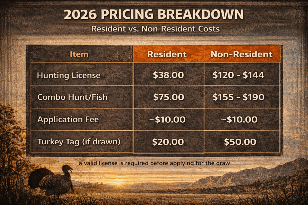 Nevada pricing breakdown