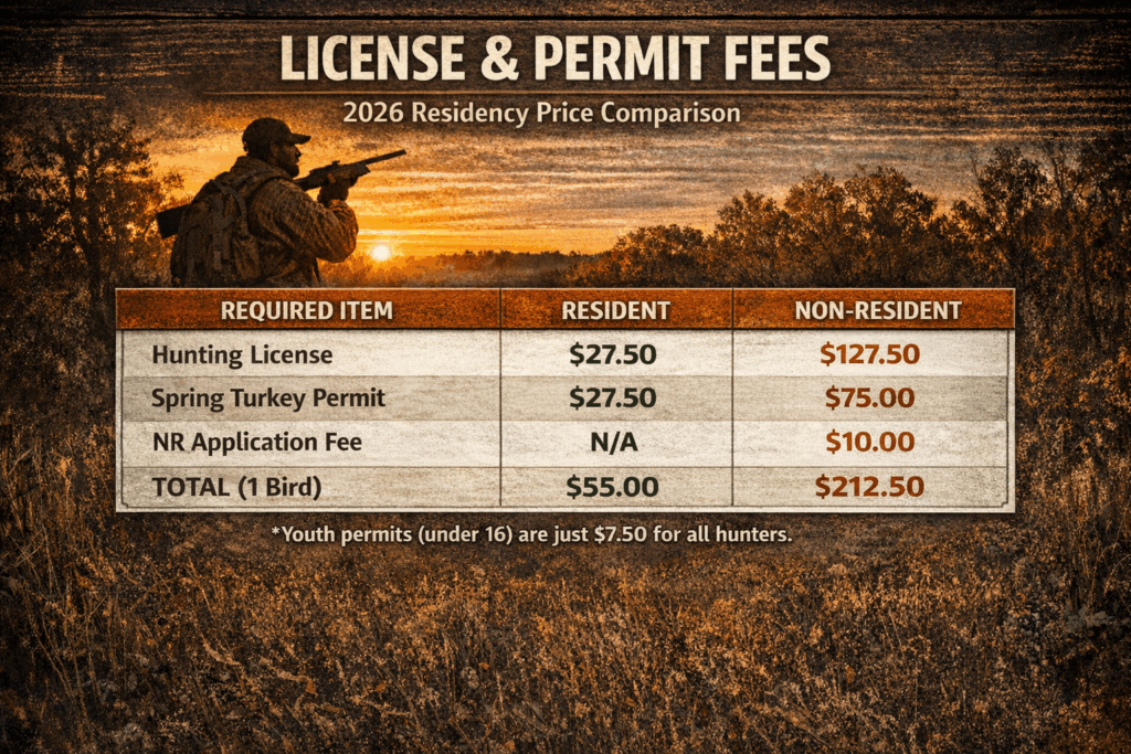 Kansas license and permit fees