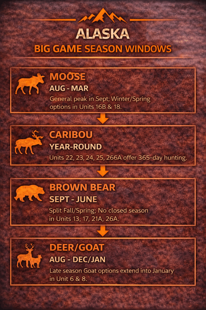 Alaska hunting season window