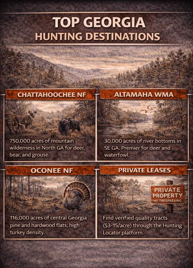 Georgia top hunting destinations