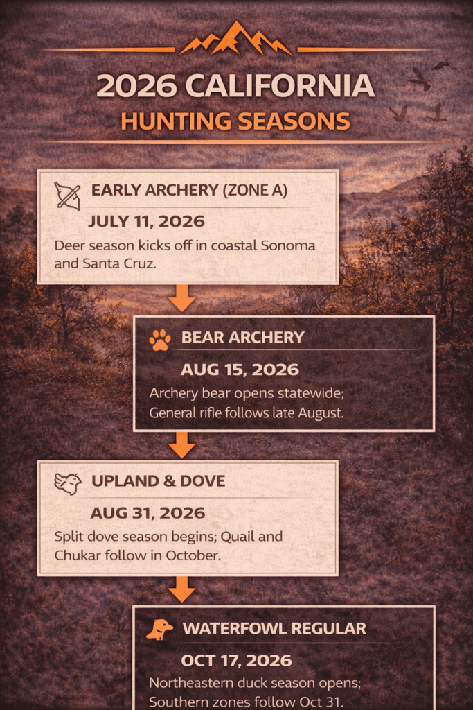 California hunting seasons