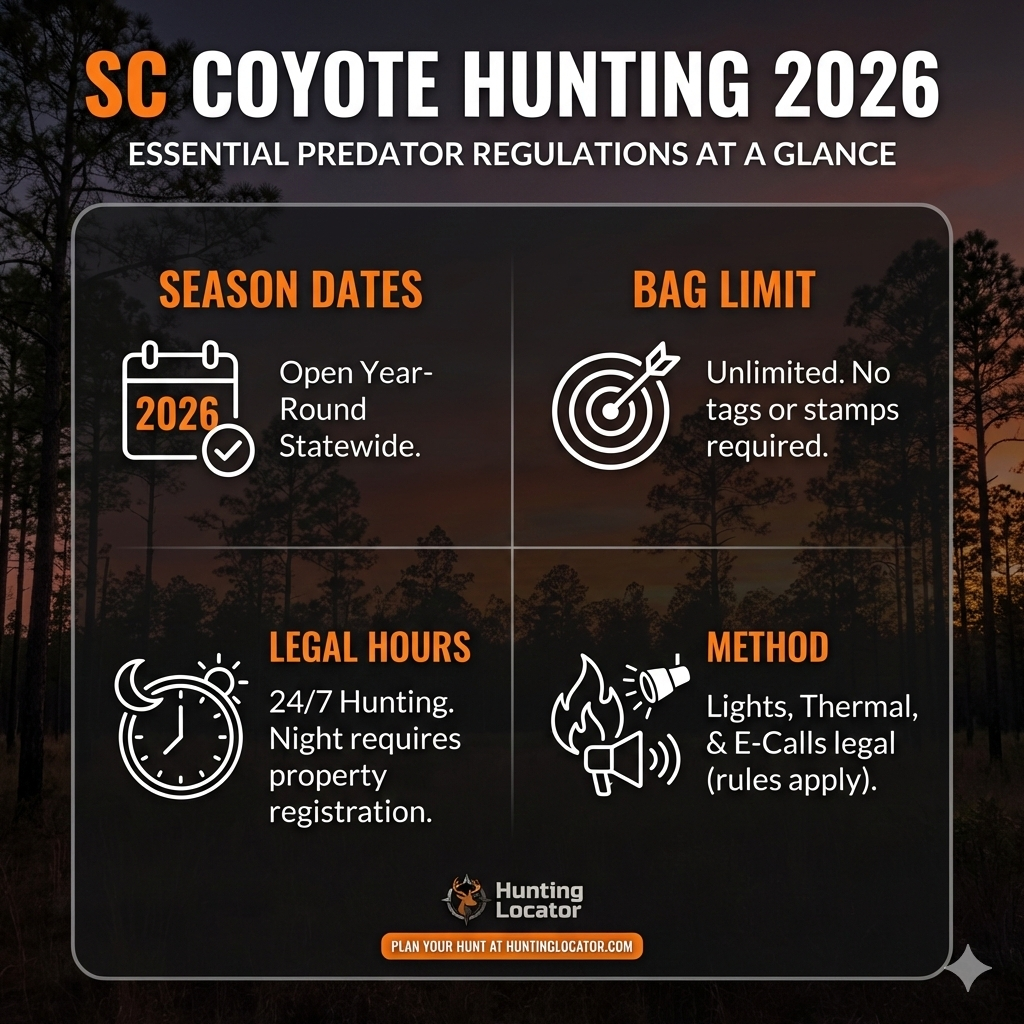 South Carolina Coyote hunting