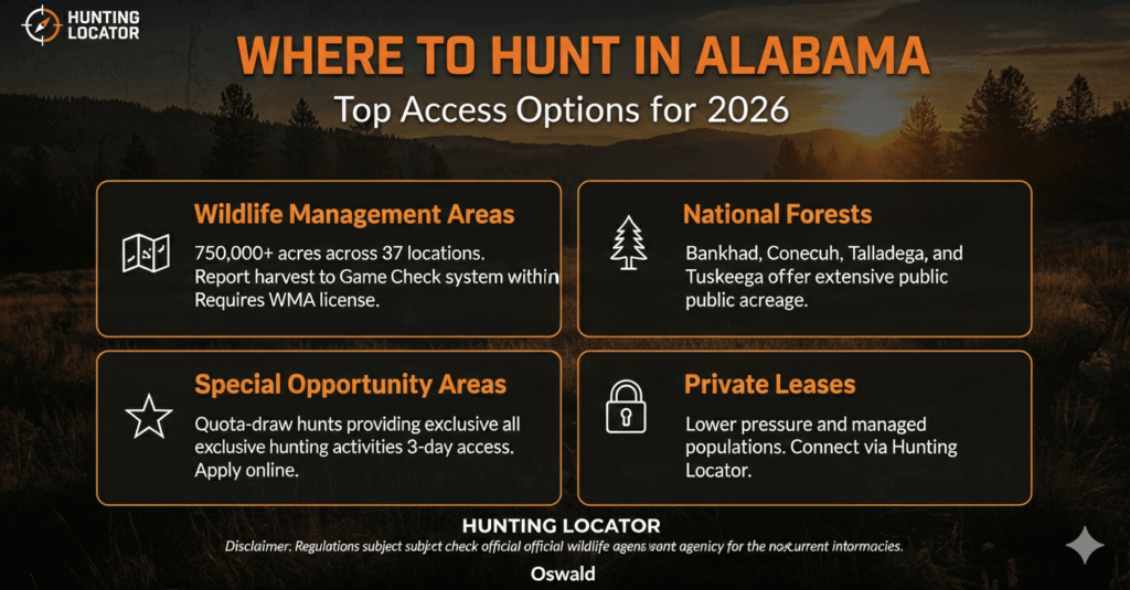 Where to hunt Alabama spring turkey