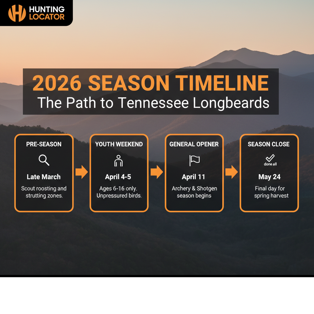 Tennessee spring turkey timeline