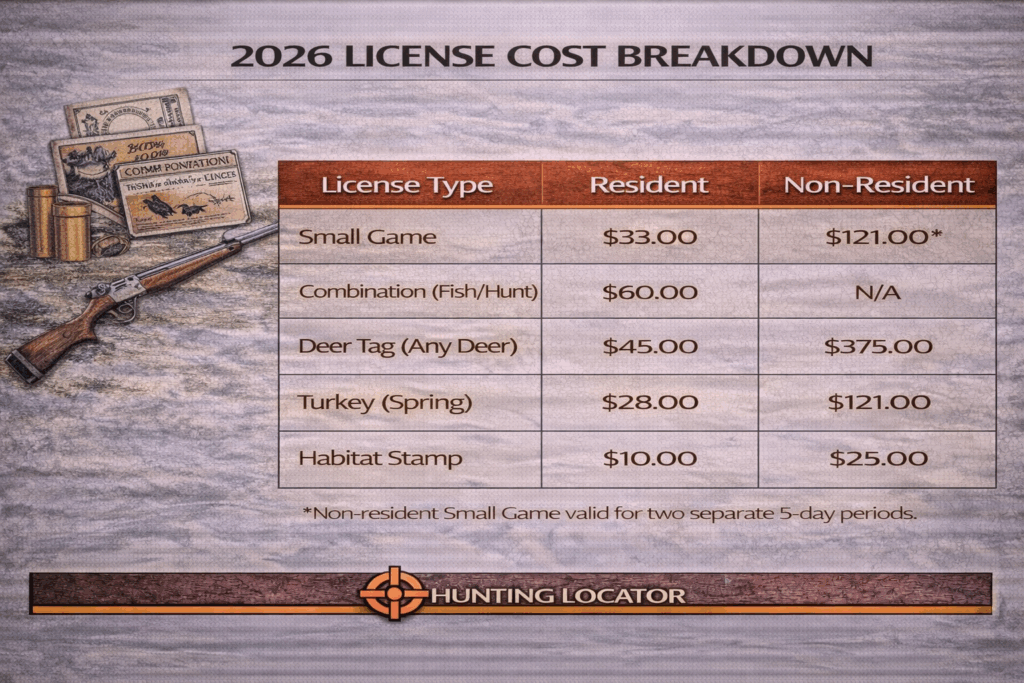 South Dakota hunting fees