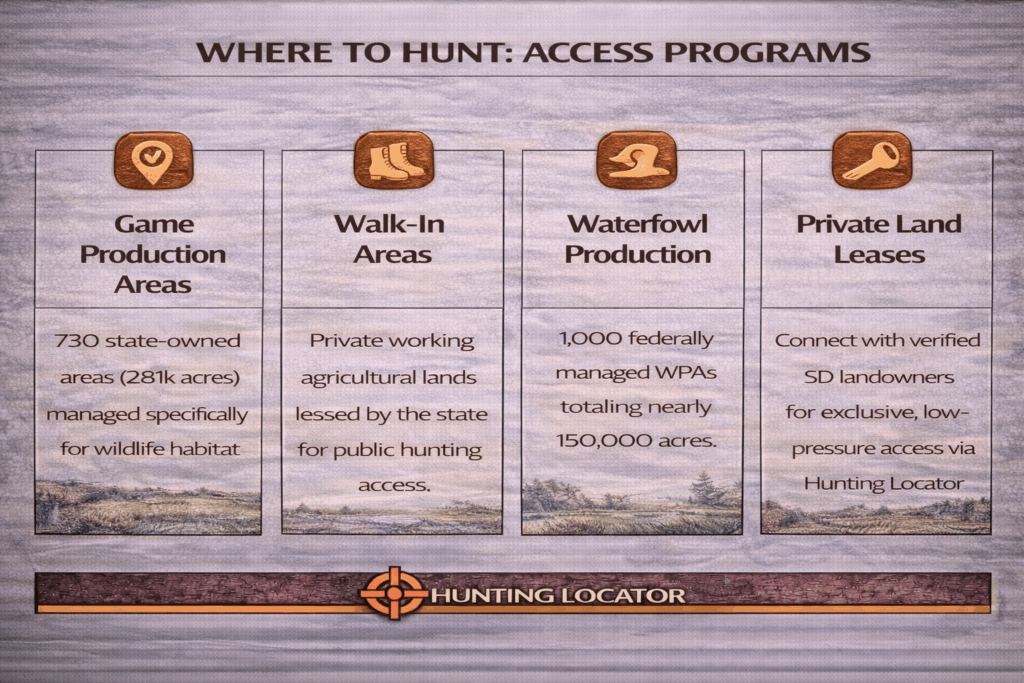 South Dakota hunting locations