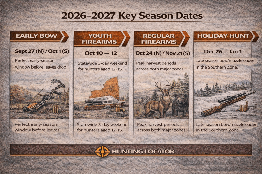 New York hunting dates
