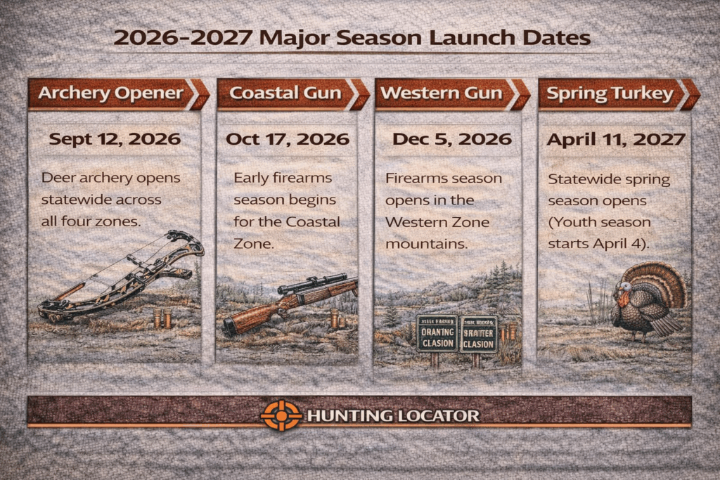 North Carolina hunting dates
