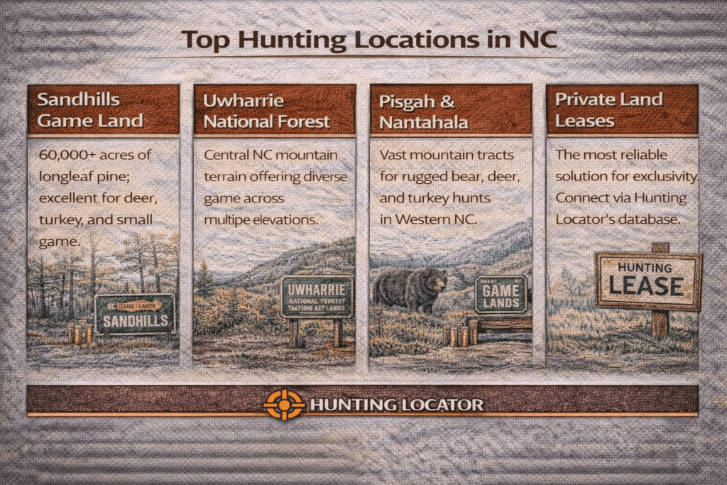 North Carolina hunting locations