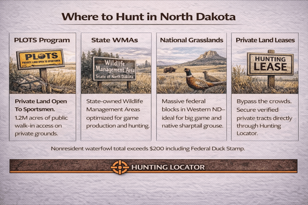 North Dakota hunting locations