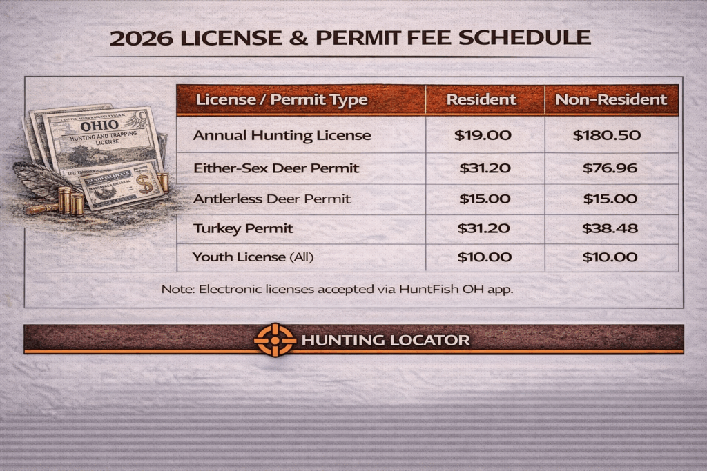Ohio hunting fees