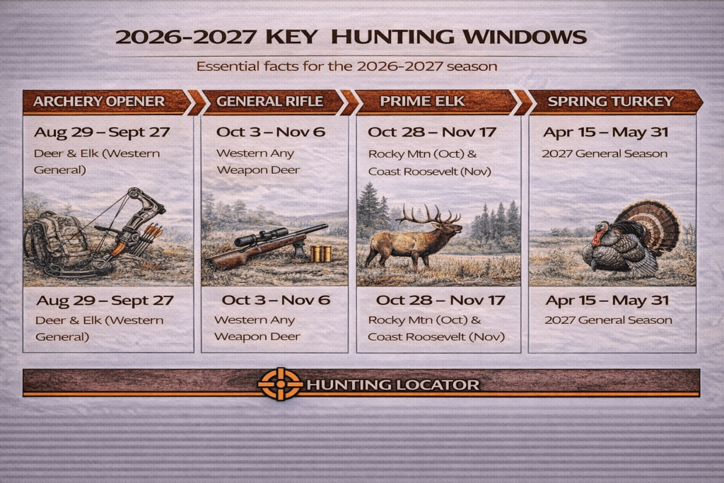 Oregon hunting dates