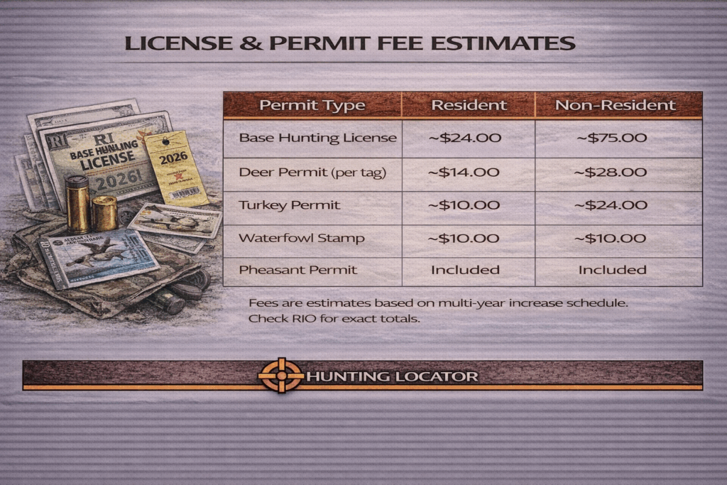 RI licenses and fees