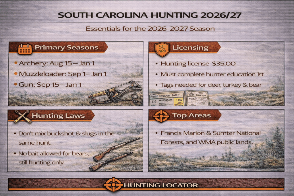 South Carolina hunting overview