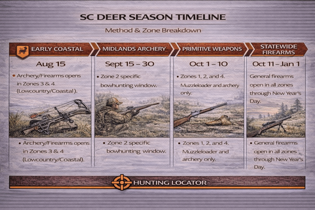 South Carolina hunting deer