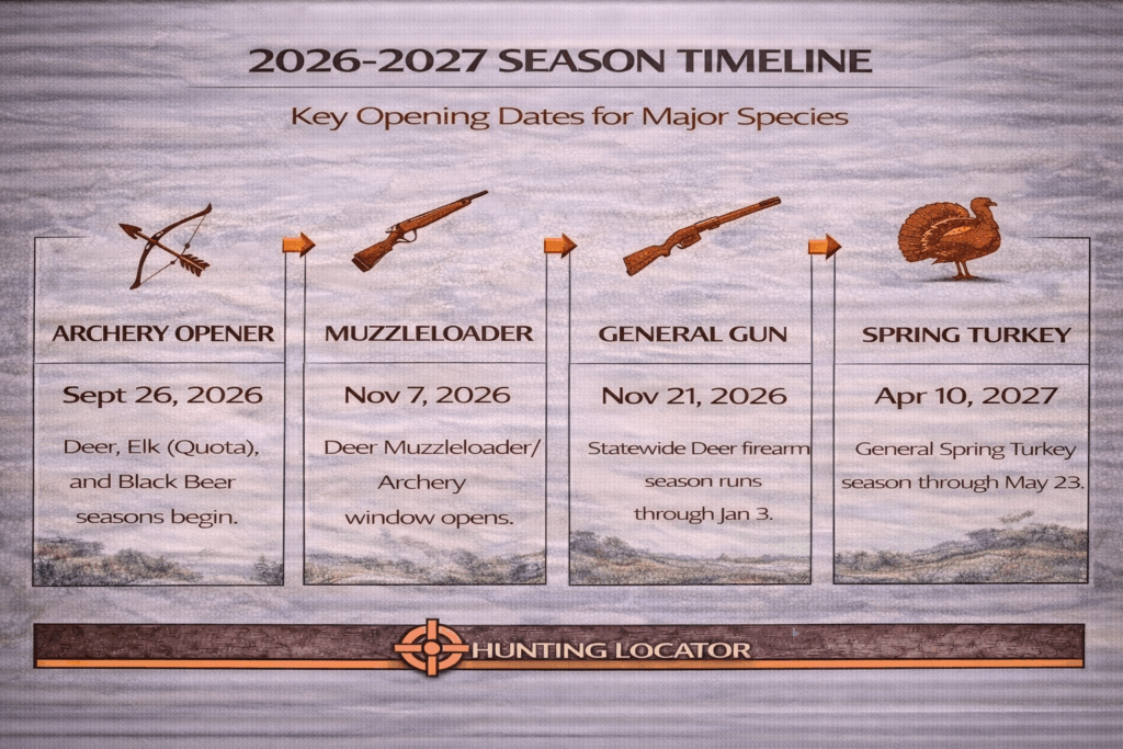 Tennessee hunting season timeline