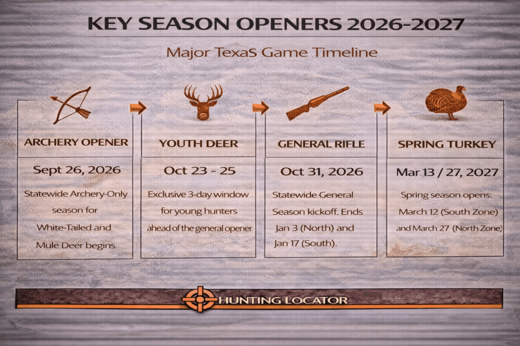 Texas season dates