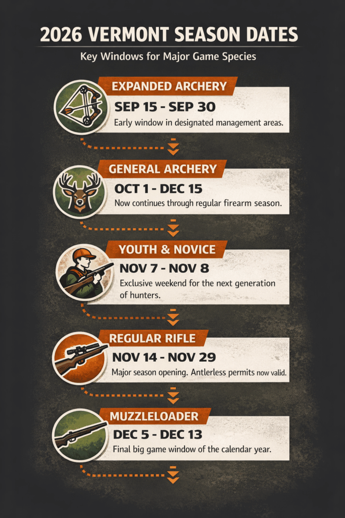 Vermont hunting dates