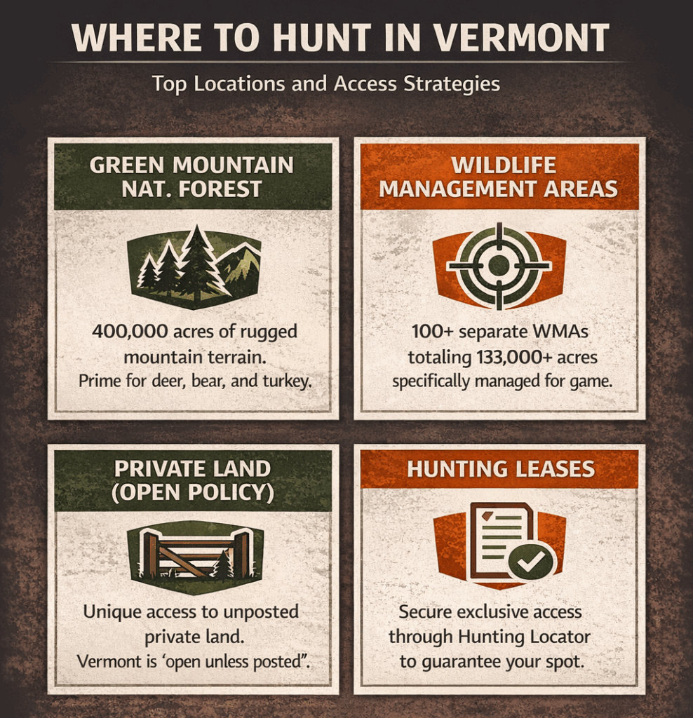 Vermont hunting locations