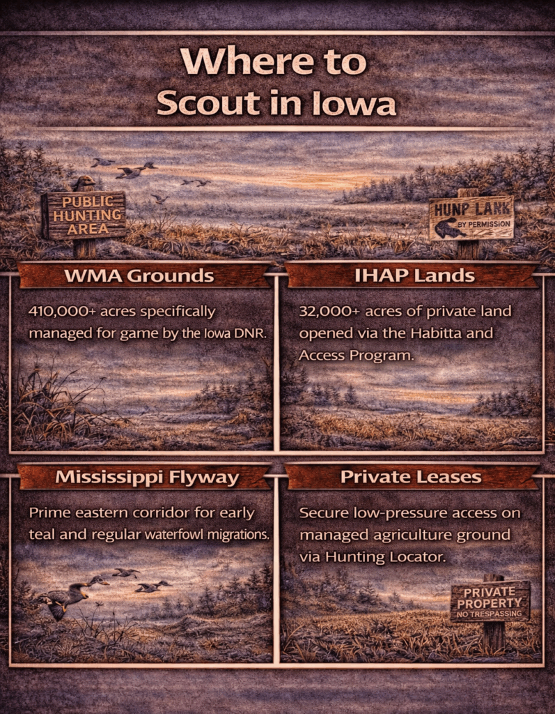 Iowa hunting locations