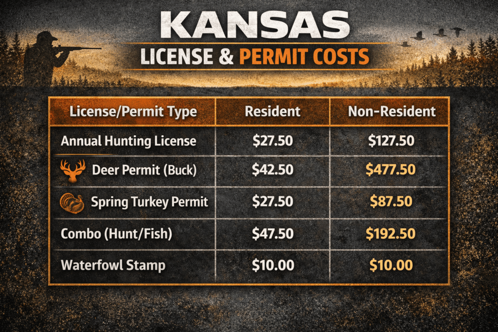 Kansas hunting fees