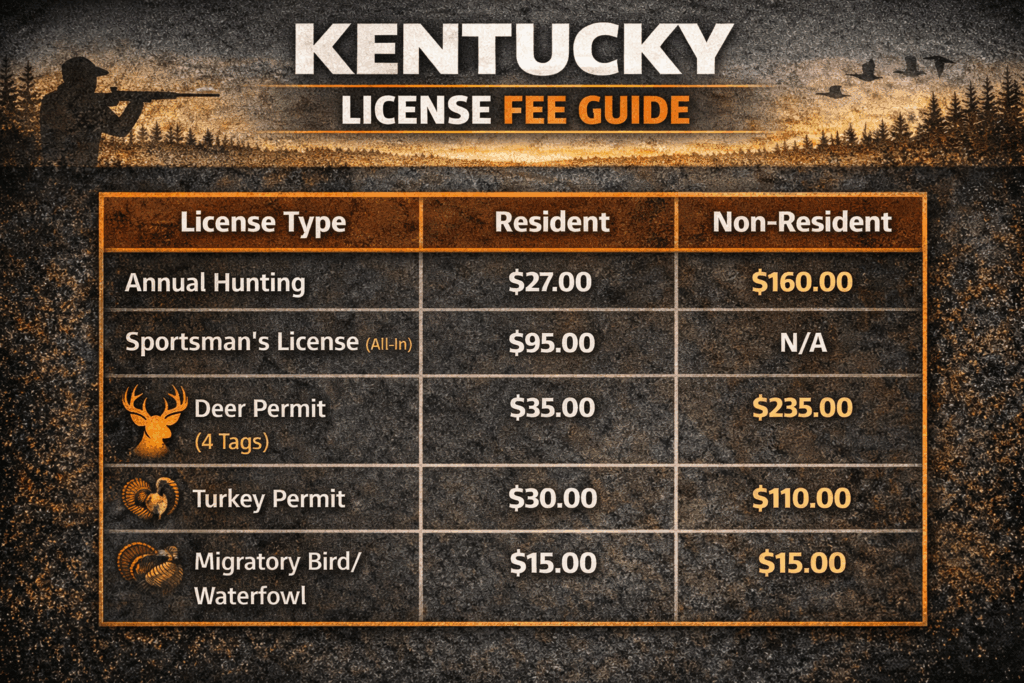 Kentucky hunting fees