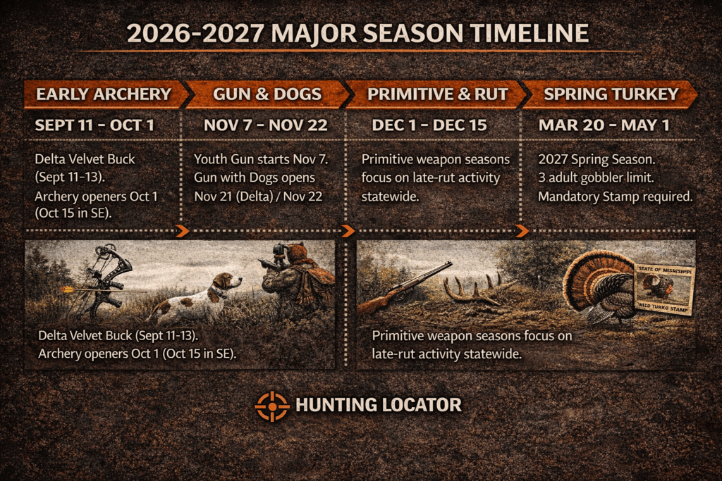 Mississippi hunting dates