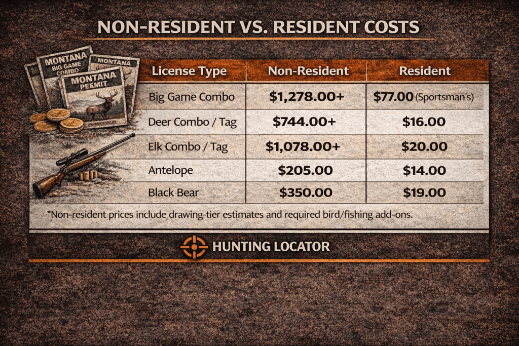 Montana hunting licenses
