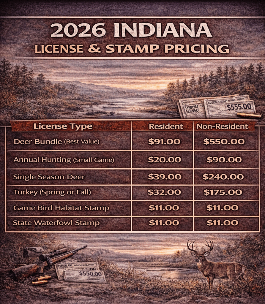 Indiana hunting fees