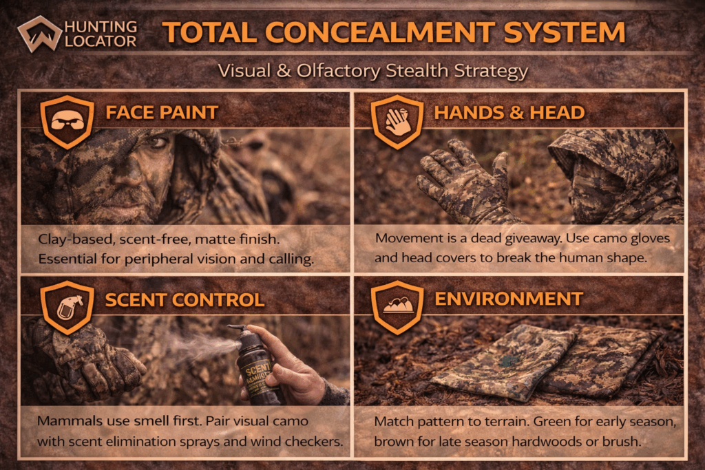 camo face paint system
