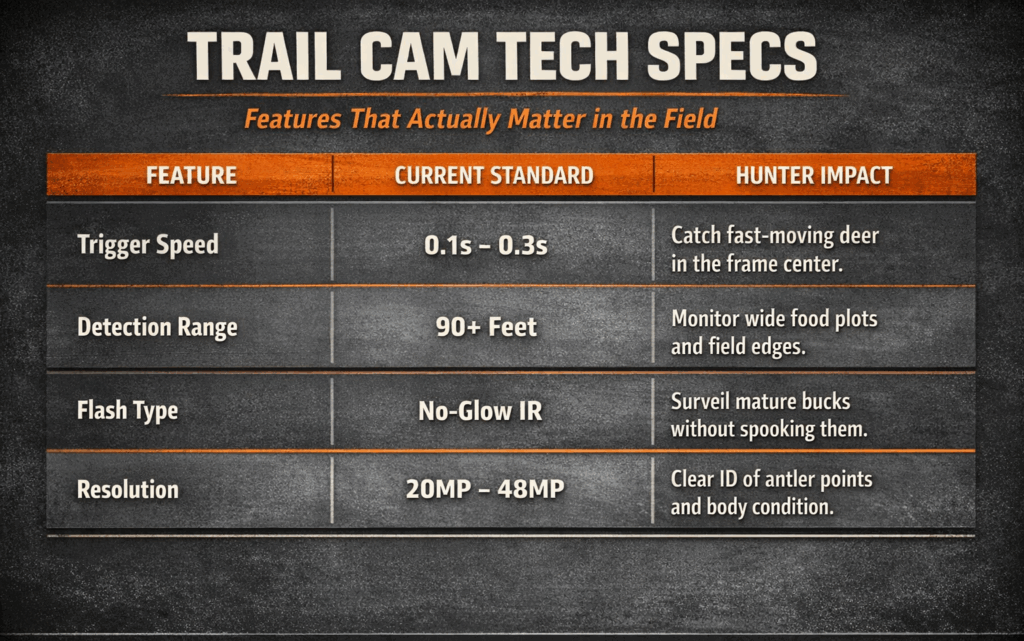 trail camera specs