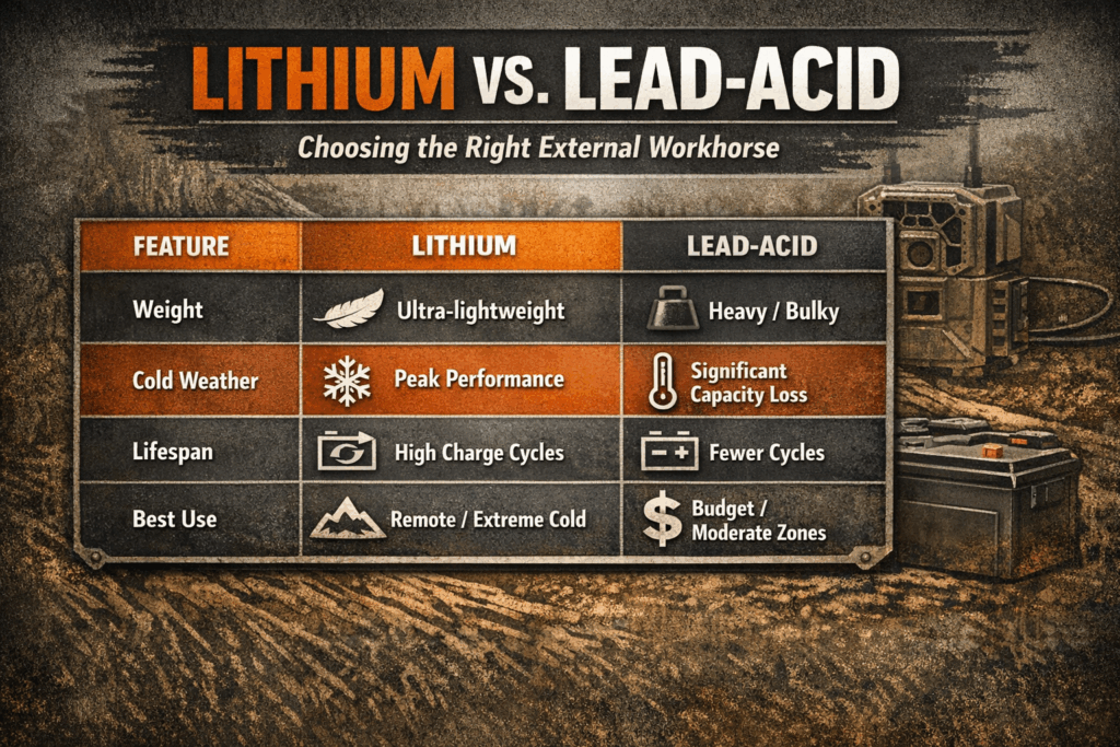 lithium vs lead acid external batteries
