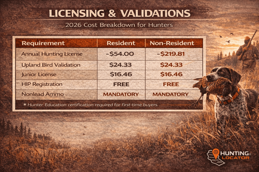 California upland game cost