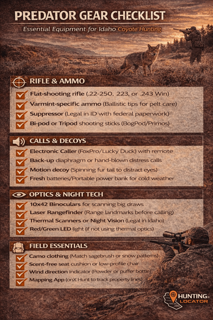 Idaho coyote gear checklist