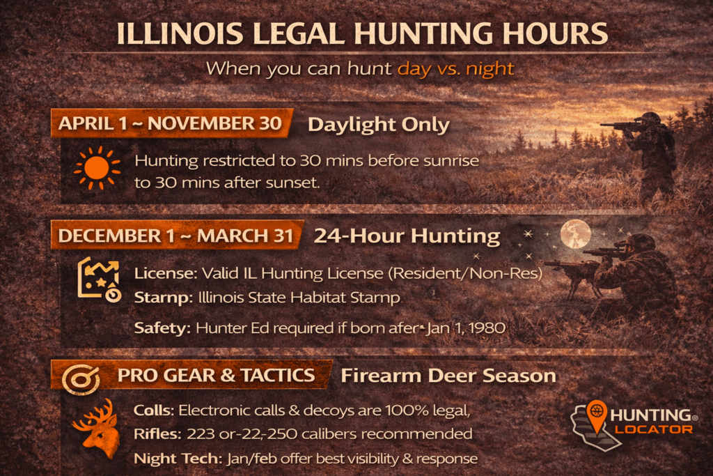 Illinois coyote hunting hours