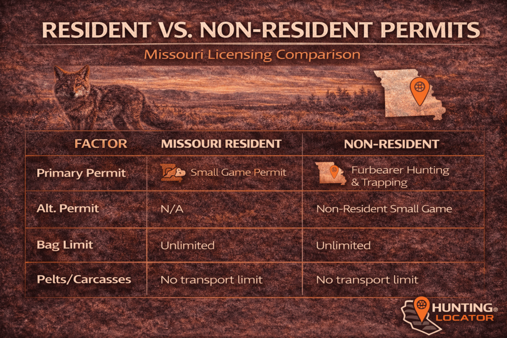 Missouri coyote permits