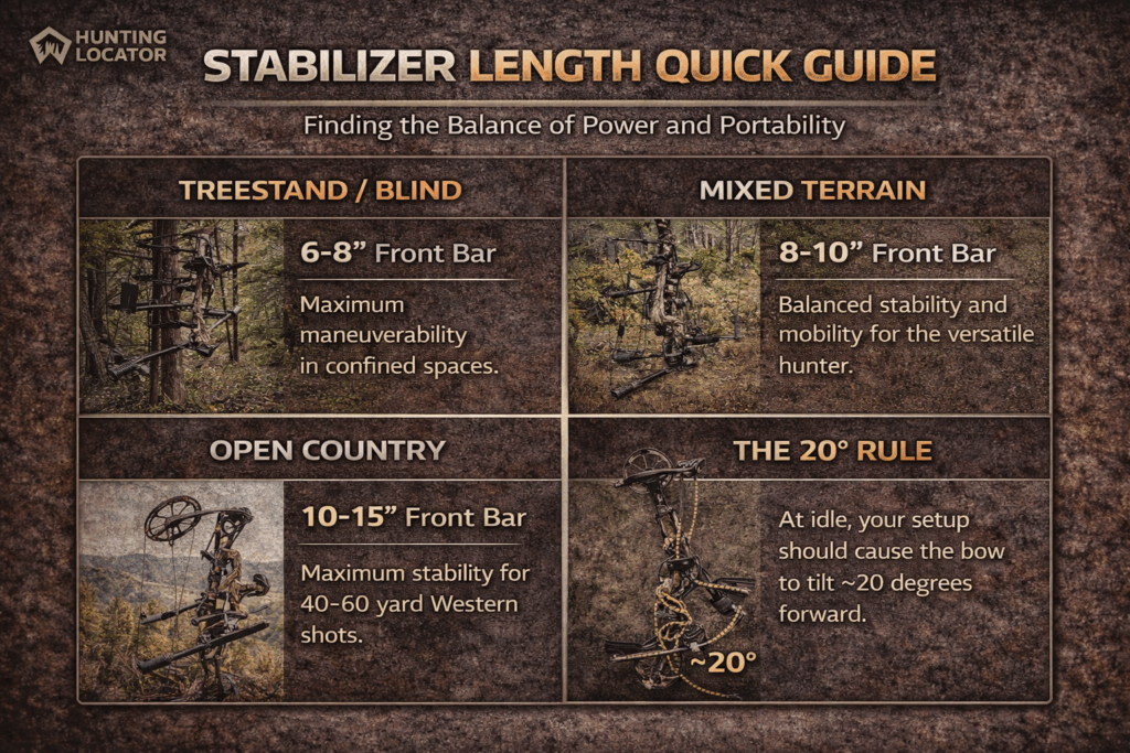 Bow stabilizers length
