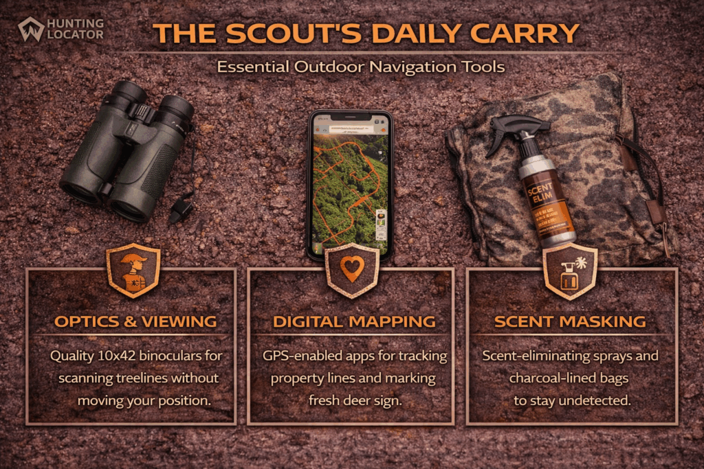 the scout's daily carry in crossbow hunting