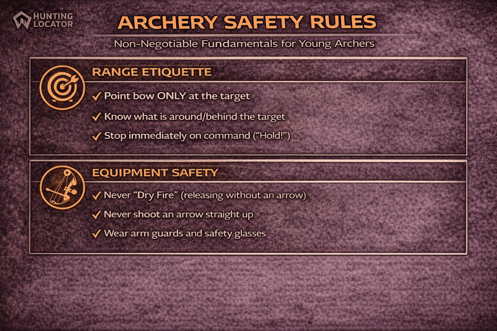 archery youth kit safety rules