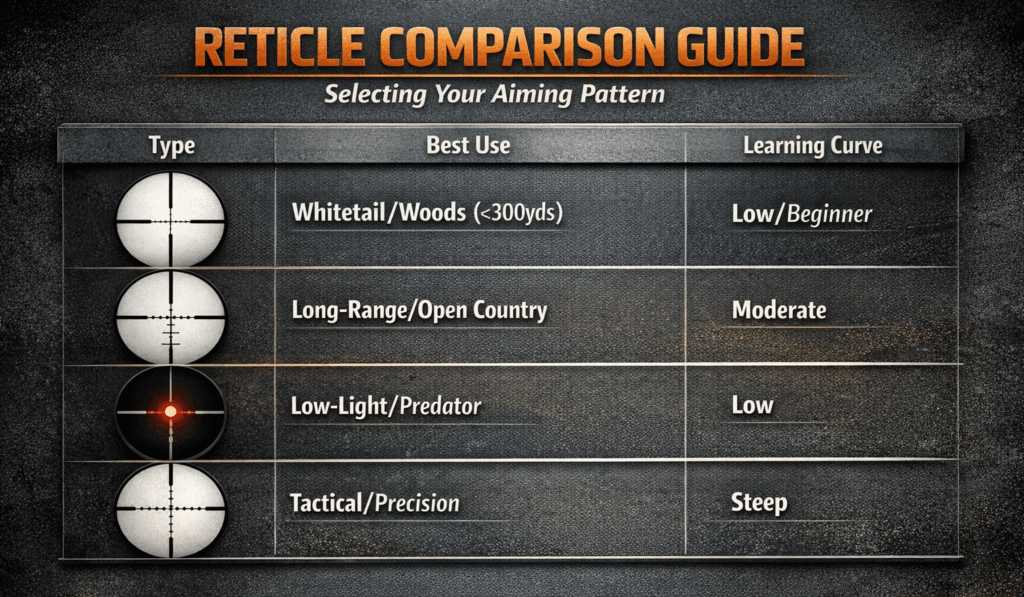 Reticule comparison guide