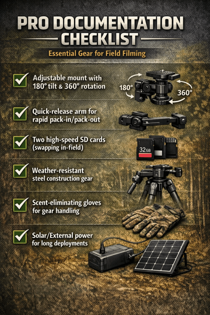 essential gear for field filming