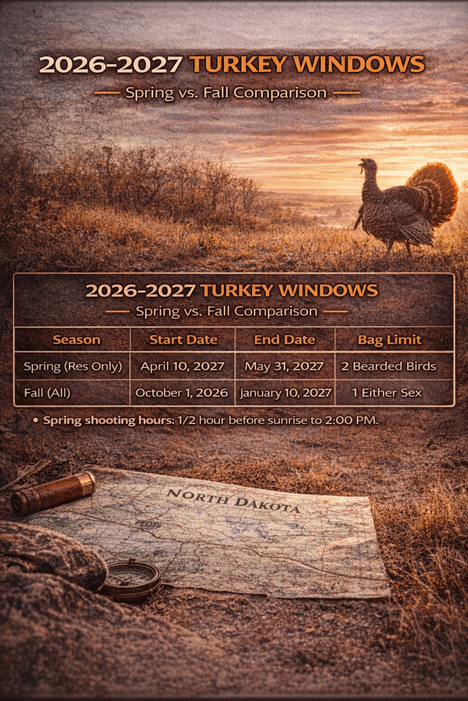 North Dakota turkey seasons