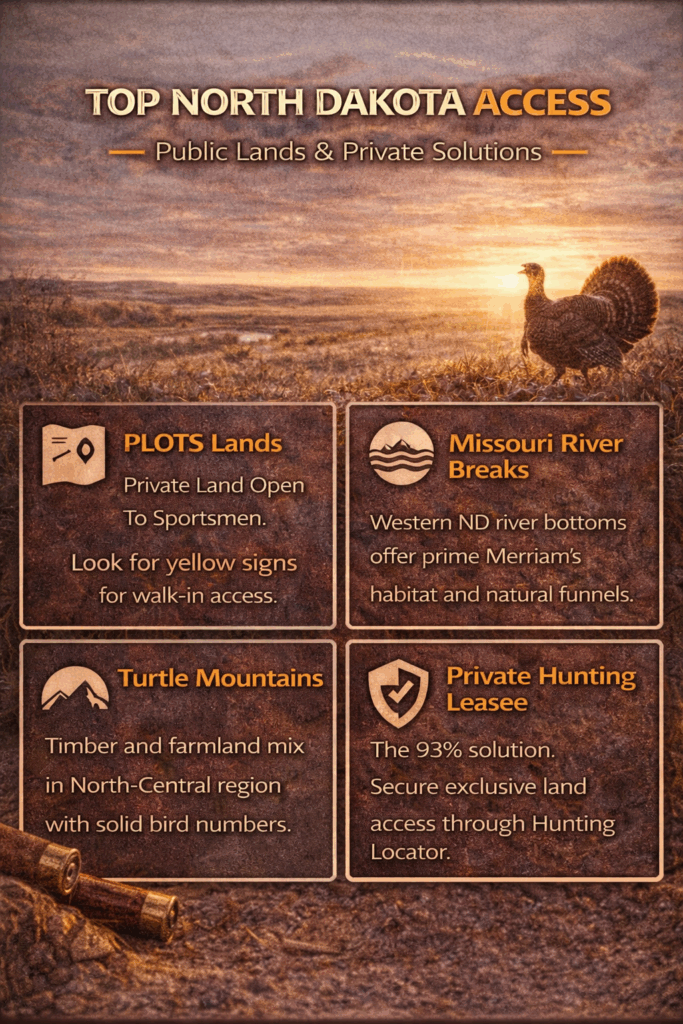 ND turkey hunting lands