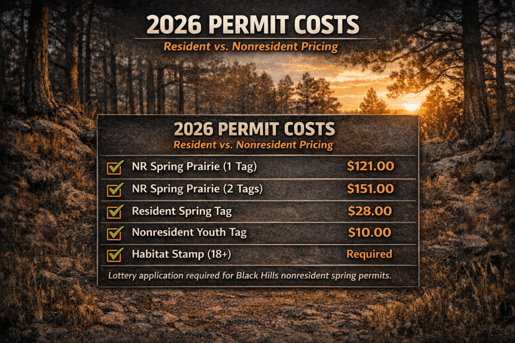 SD turkey fees