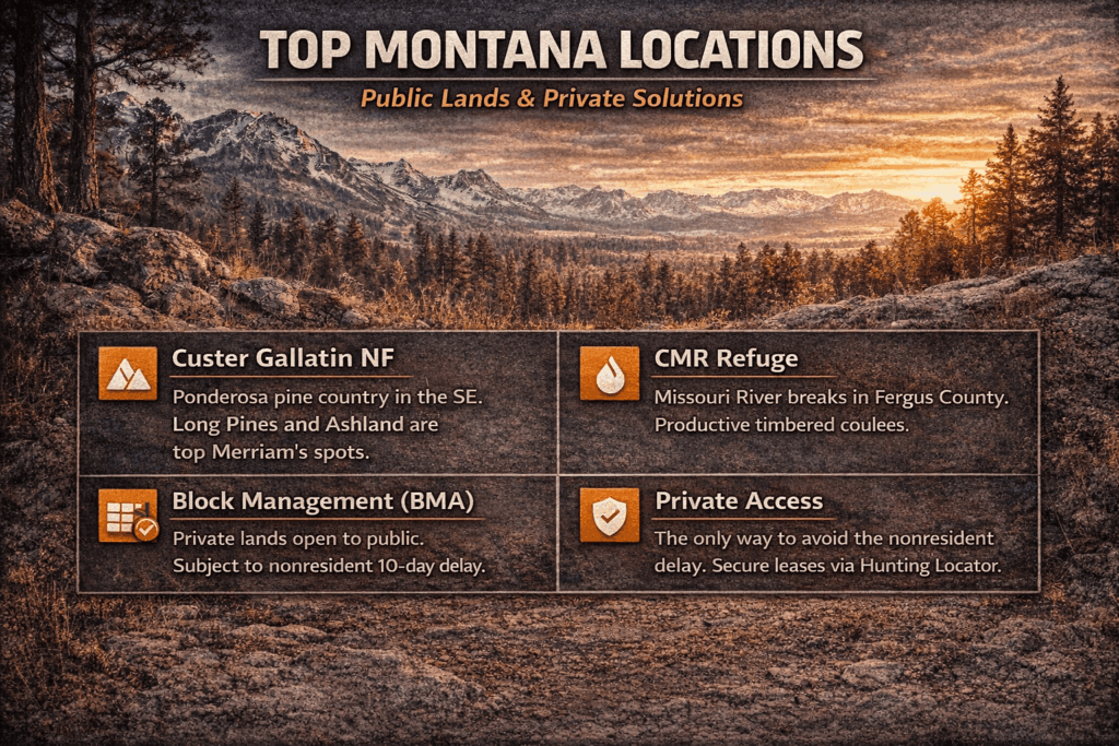 Montana turkey locations